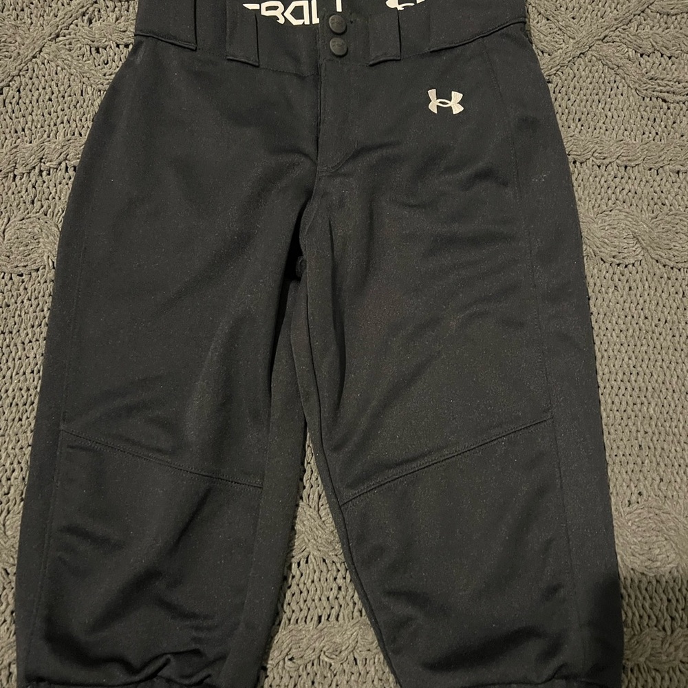 Under Armour Kids Black Softball Pants